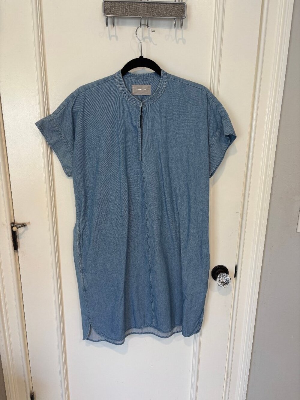 Everlane Split-Collar Denim Dress (10)
